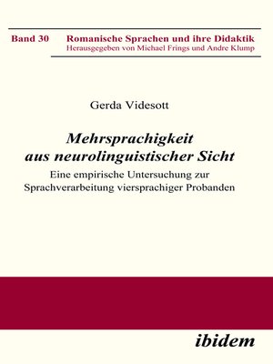 cover image of Mehrsprachigkeit aus neurolinguistischer Sicht